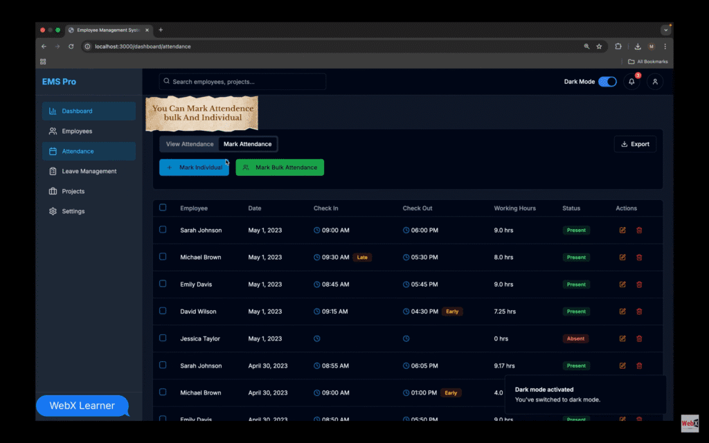Employee Management System Source Code | Next.js 15 + React