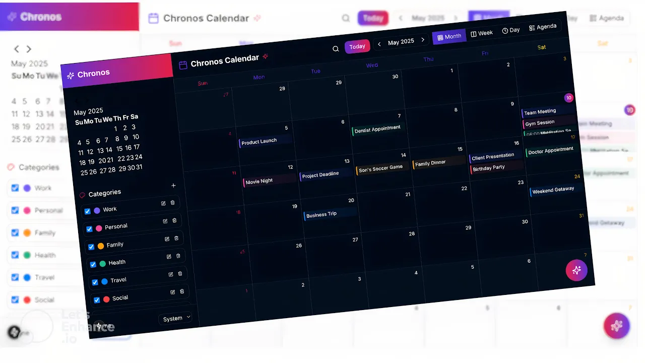 Event Management Calendar App