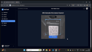 QR code based attendance management system